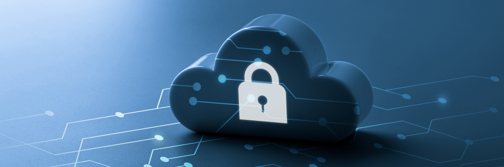 Cloud showing a lock